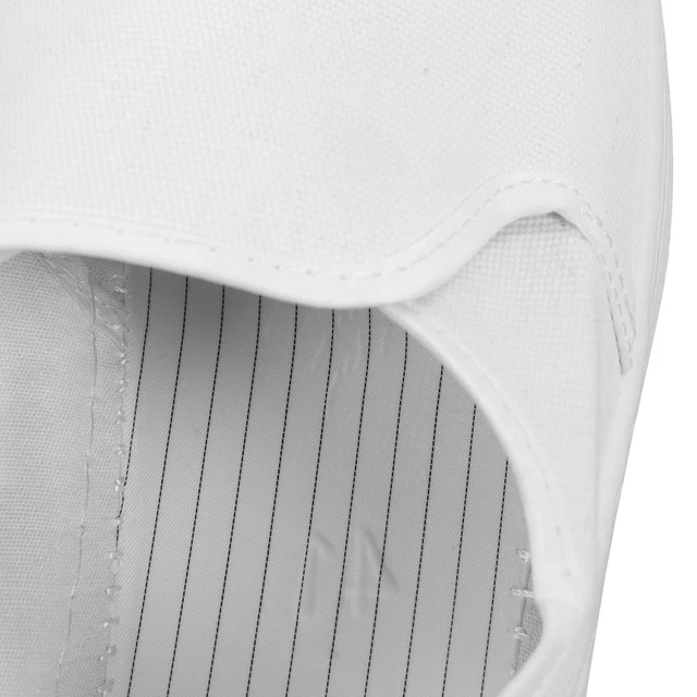 Scarpe a prova statica PVC tela cassaforte per elettronica laboratorio polvere bianco 42❤
