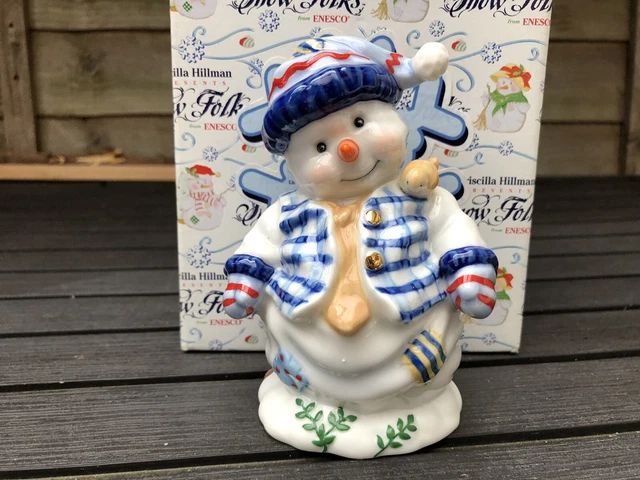 Enesco Snow Folks Put On Your Holiday bester Junge mit Weste & Krawatte Figur 5"