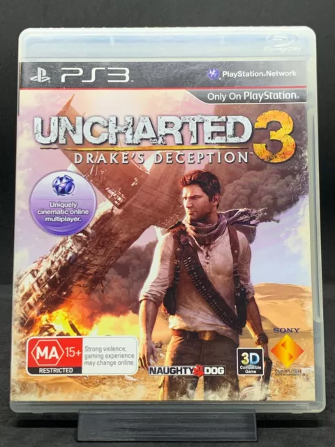 Uncharted 3: Drake's Deception for PlayStation 3 Complete Tested Free  Shipping