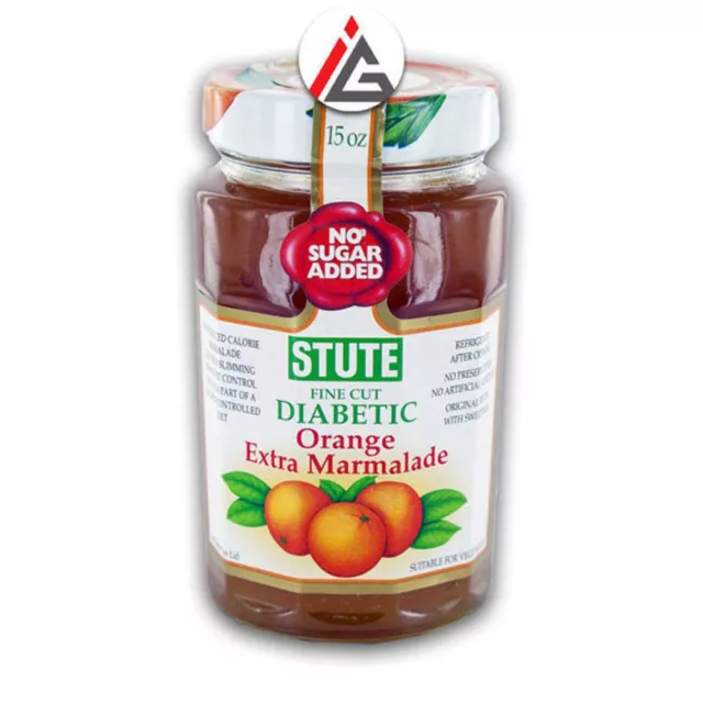 Stute - Diabetic Fine Cut Orange Extra Marmalade Jam (No Sugar Added) - 430 gm