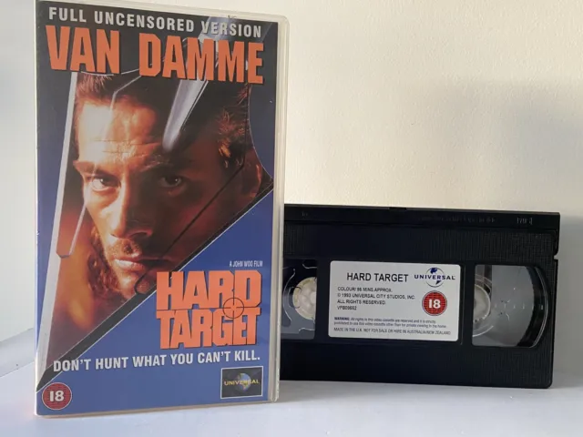 VHS Video - Hard Target (1993) Jean-Claude Van Damme