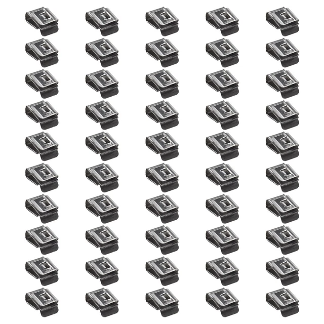 50 x clips de câble en acier inoxydable pour une meilleure gestion des fils dan