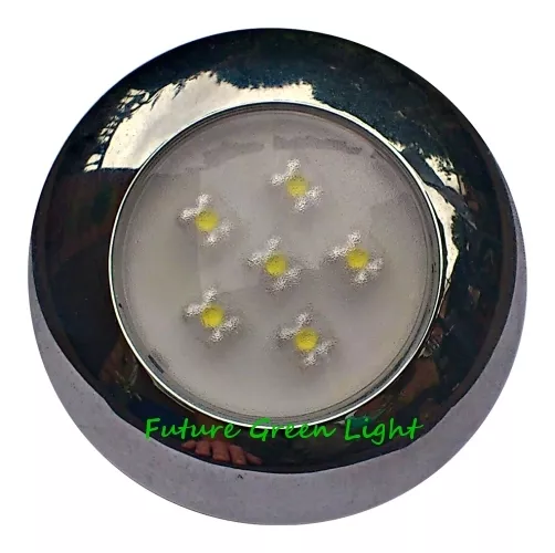 CARAVAN 6 WHITE LED INTERIOR / EXTERIOR WATERPROOF LIGHT 12V or 24V DC