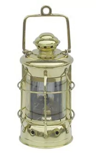 Nelson Lampe, Maritime Lampe, Petroleum Lampe, Schiffslaterne Messing