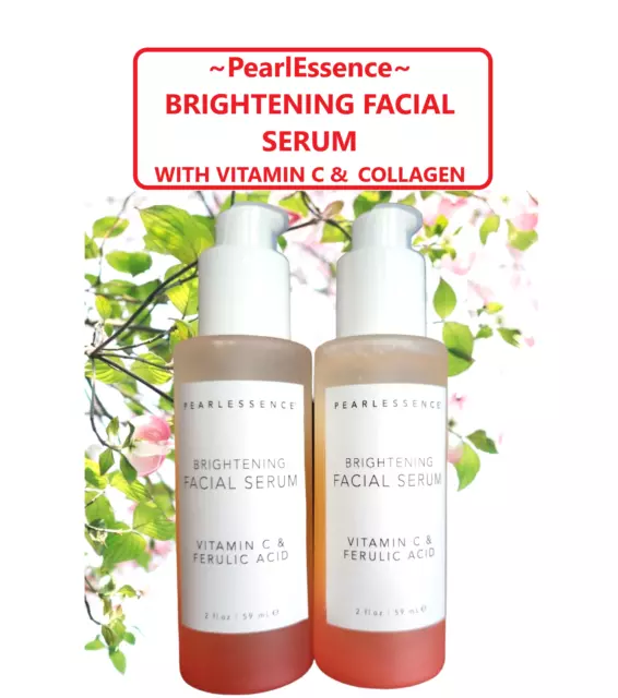 Pearlessence Brightening Facial Serum with Vitamin C & Hyaluronic Acid 2 fl  oz