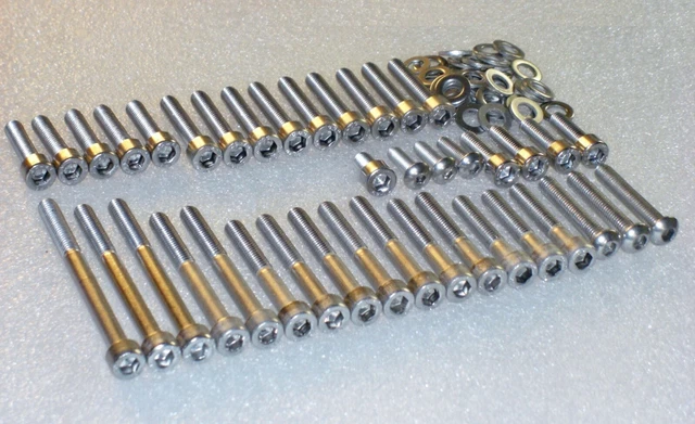 Kit De 36 Pernos Allen De Acero Inoxidable Para Cubiertas De Motor Honda CB500 (1994-2002)