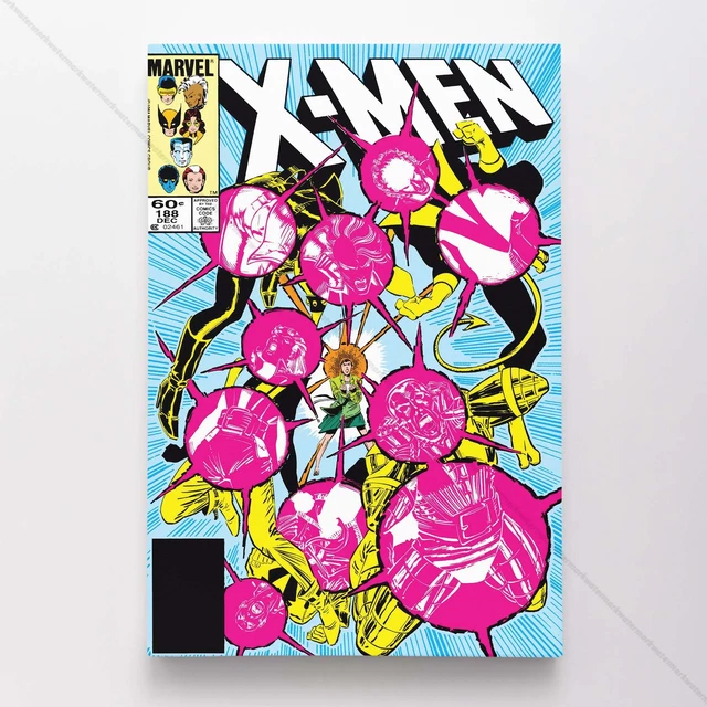Uncanny X-Men Poster Canvas Vol 1 #188 Xmen Marvel Comic Book Art Print
