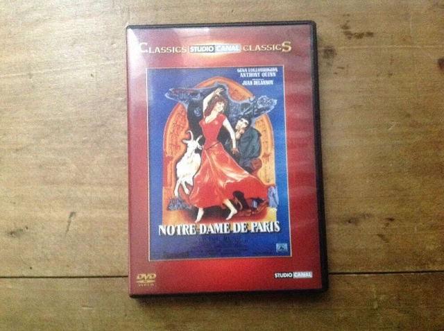 NOTRE DAME DE PARIS - Gina Lolobrigida - Anthony Quinn - Édition Dvd.