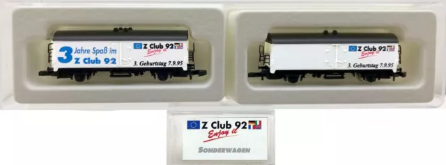 MARKLIN Z SCALE INDUSTRY PRINTED  2 COLLECTOR Refrigerator Cars  Original Box C8