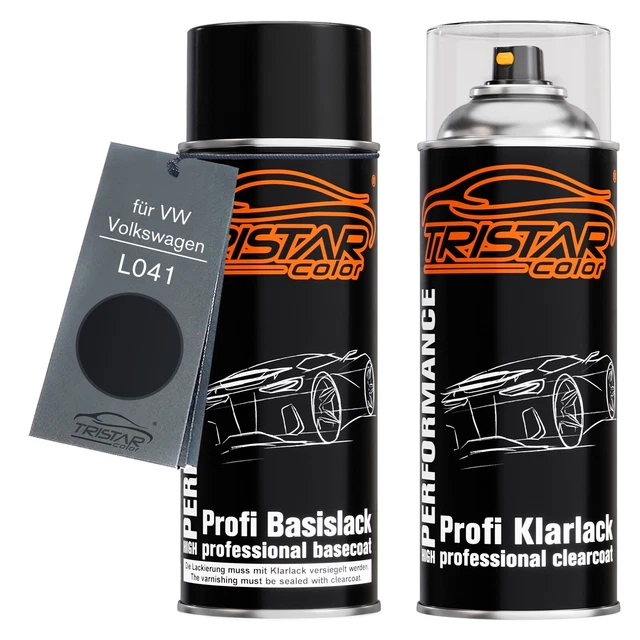 Vernice Auto MG PRIME Per Volkswagen L041/041 – 1 Litro, Nero Ebano, Lucida, Pronto All'uso, Base 1K