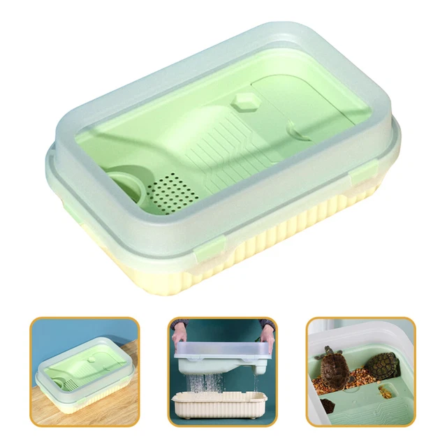 Scatola di plastica tartaruga acquatica serbatoio tartaruga terrario tartaruga