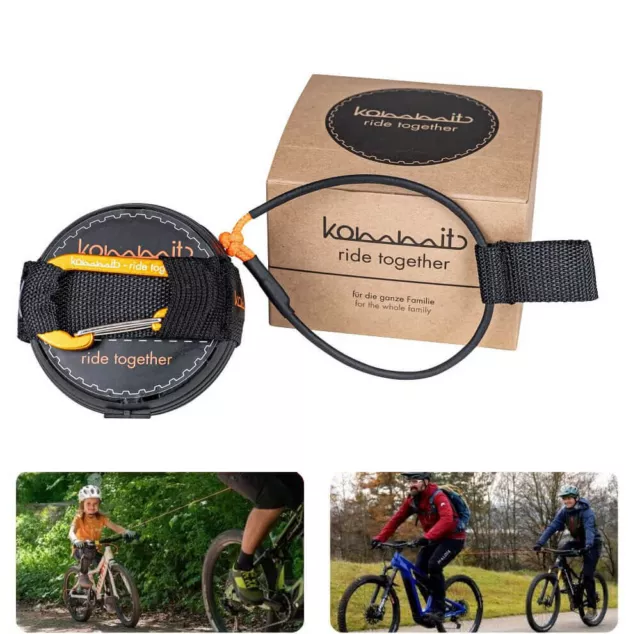 KOMMIT® TRAIN SYSTEM for bicycles and e-bikes rope system rope train system  for children £61.11 - PicClick UK