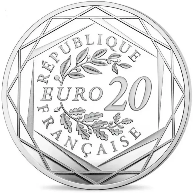 Pièce de 20 euros 2021 en Argent 900/1000 18g "Laurier" Monnaie de Paris