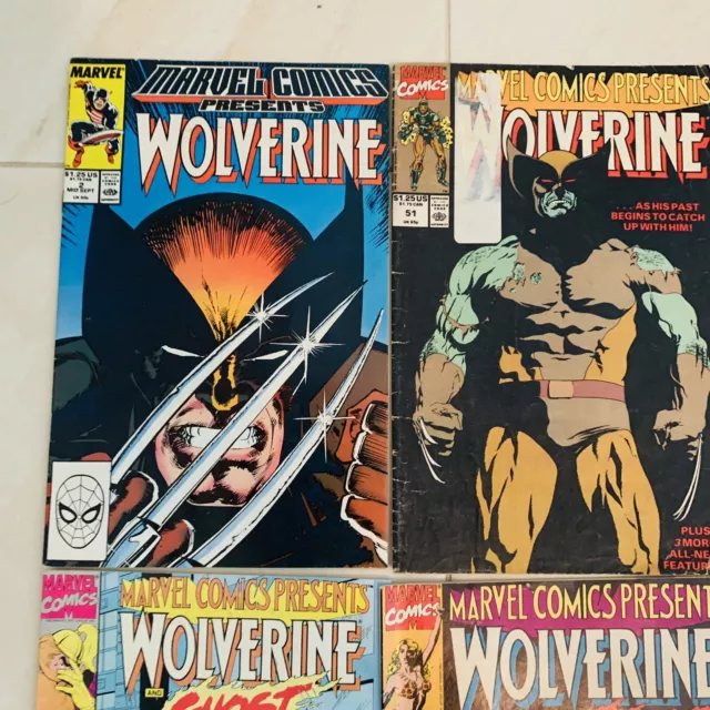 Marvel Comics Presents WOLVERINE/GHOST RIDER 1988 15 Issue Reader Copy Mix Lot 2