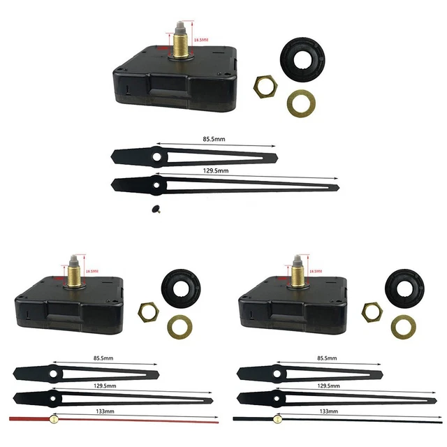 Horloge Mouvement Réparation Quartz Remplacement Silencieux Mural Montre Kits