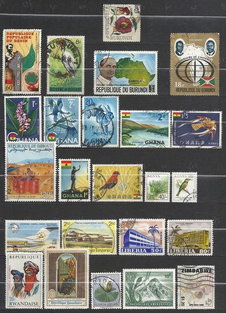 AFRIQUE - Divers pays - oblitérés (lot 3) - 2 pages