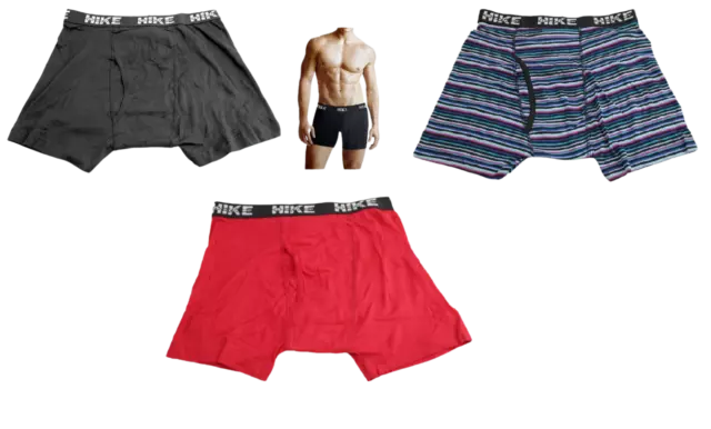 3 Pack Men's Combed Cotton Underwear TAGless Boxer Briefs Comfort Flex Waistband