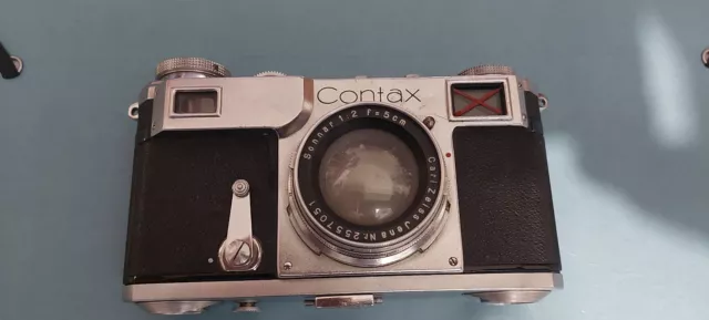 Zeiss Ikon CONTAX II Objectif 50mm sonnar jena M33122 à reviser