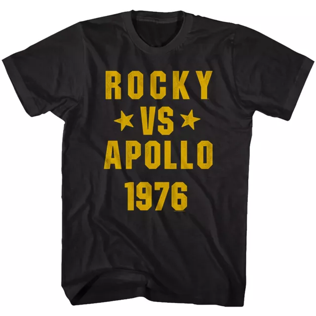 ROCKY VS APOLLO Creed 1976 Men's T-Shirt Boxing Match Movie Tee Balboa ...