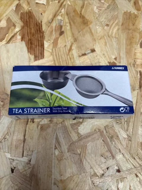 Sunnex 11109 Tea Strainer with Drip Bowl