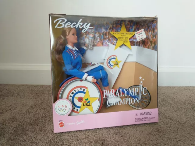 Barbie Paralympic Champion Becky Doll 1999 Mattel