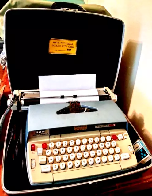 Smith-Corona Electra 120 Typewriter Hard Case Key  Prop  1969 Tested: Working