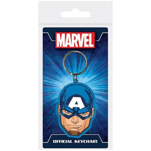 Marvel Captain America - Porte-Clé en Caoutchouc 5 CM - Pyramid