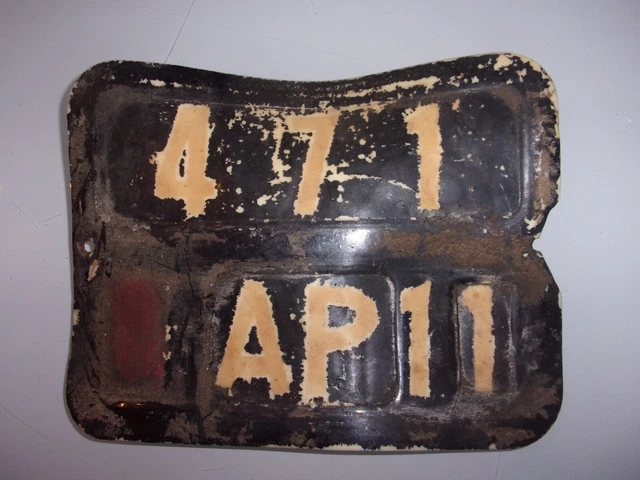 Plaque d'immatriculation arrière pour Motobécane modèle latéral, 125cm3