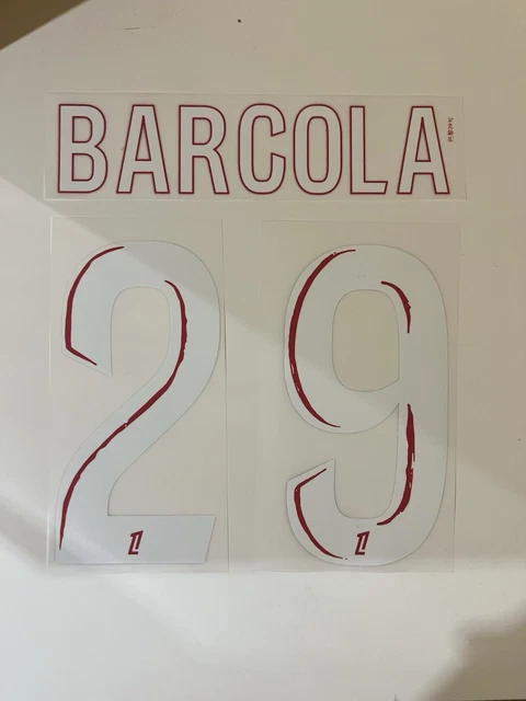 KIT FLOCAGE OFFICIEL BARCOLA PSG AWAY LEAGUE DES