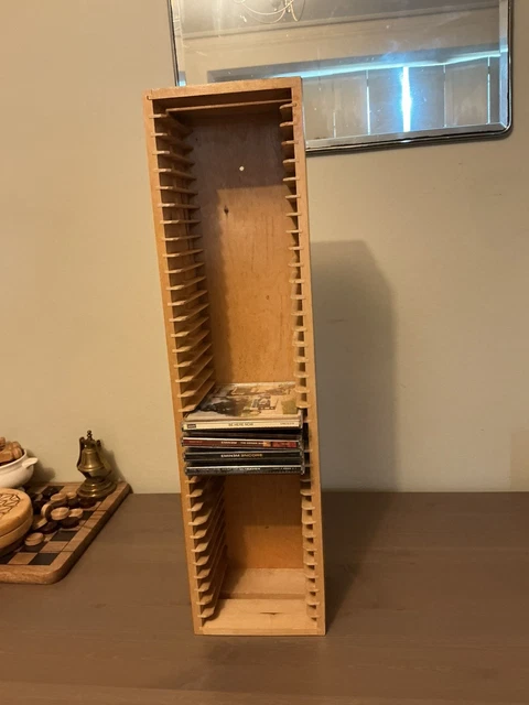VINTAGE IKEA BOALT CD Wooden Rack Storage. See description. One