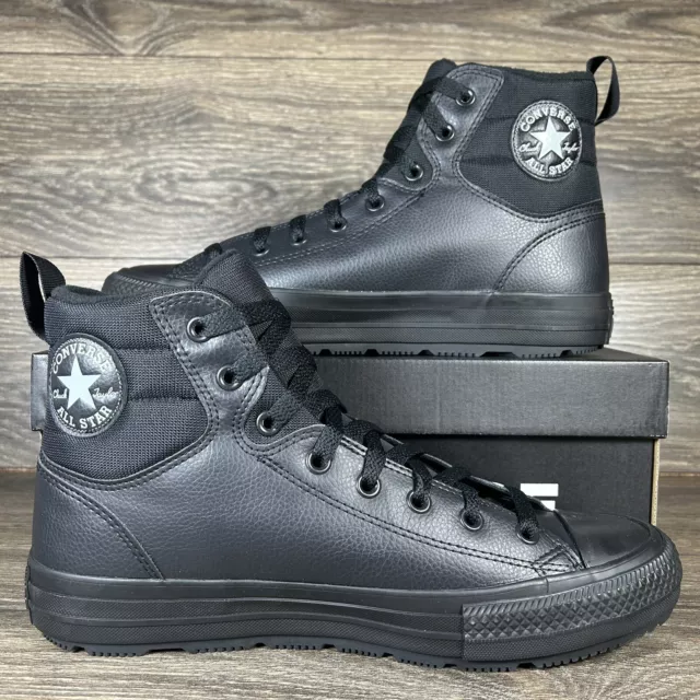 Converse Men's Chuck Taylor All Star Berkshire Black Fleece Lined Sneaker Boots