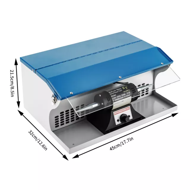 200W Polishing Buffing Machine Jewelry Tabletop Dust Collector Buffing Machine 2