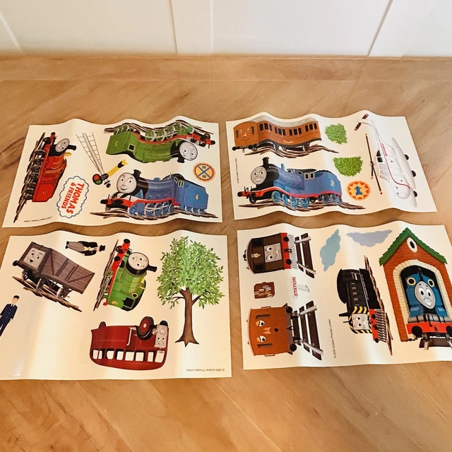 THOMAS THE TRAIN Tank Engine and Friends Peel Stick Appliques 2005 4 ...