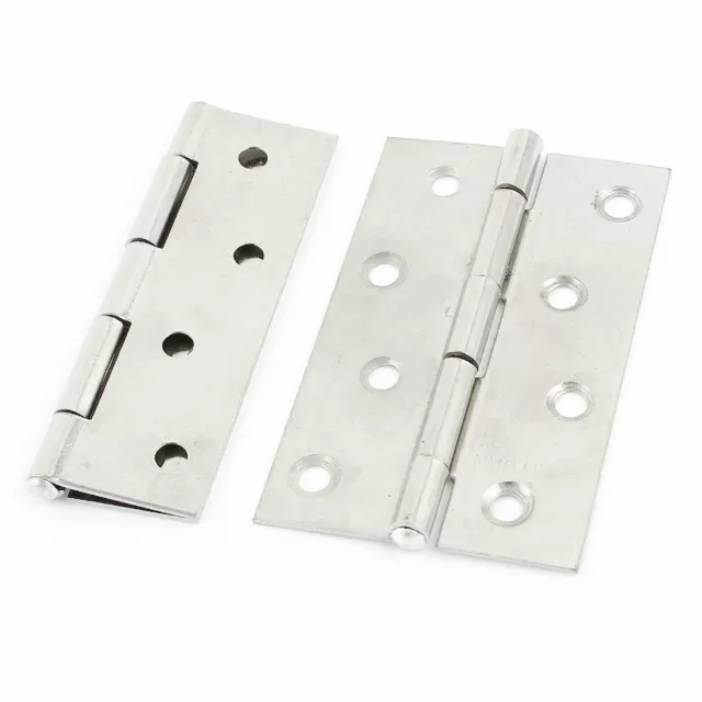 2 Pieces Stainless Steel Home Office Cabinet Gate Door Hinge 90mm Long