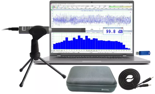 RTA-168C: PC Real Time Audio Spectrum Analyzer,Sound Level Meter,Polarity Tester