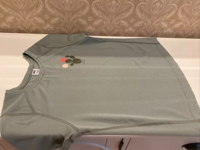 NEW REI Co-Op Kids Size 14-16 (L) Green Short Sleeve Polyester Activewear Top