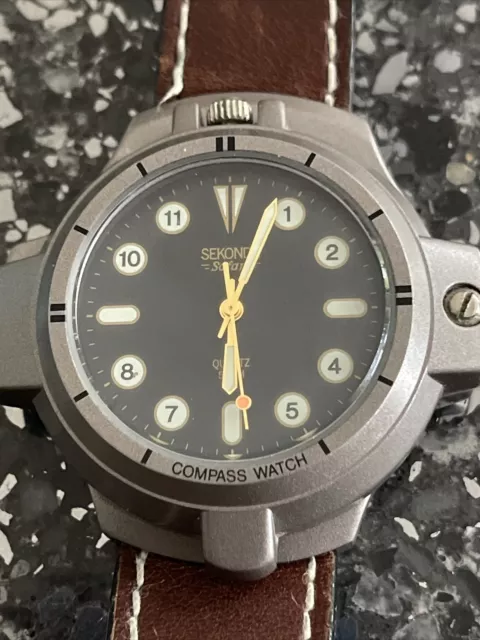 GENTS VINTAGE SEKONDA Safari Compass Watch Excellent Condition 20.00 PicClick UK