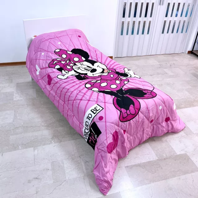 Disney Minnie Mouse Trapunta Piumone Invernale 180x260cm Letto singolo Cuore