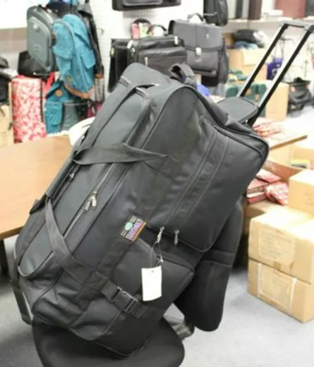 Large  30" Rolling Wheeled Duffel Bag Luggage 5791 Wheels Duffelbag Suitcase New