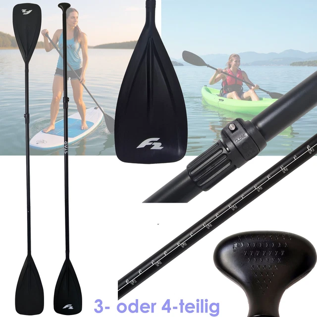 Carbon Peddel Met Tas, 3 Stuks, Voor SUP, Kajak, Stand-Up Paddleboard - Professionele Snelheid, Lichtgewicht 760 g, Verstelbare Telescopische Peddel 165-205 cm, Paddle, Surfboard