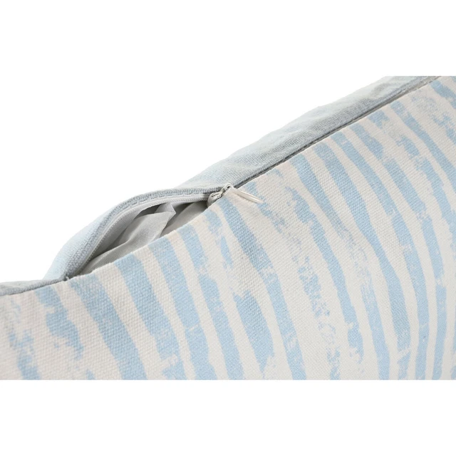 Coussin DKD Home Decor Rayures Bleu Blanc méditerranéen (50 x 15 x 30 cm) 4