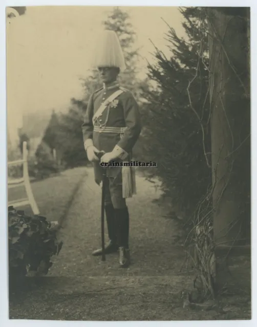 Orig. RIESEN Foto Portrait Kavallerie Offizier Dragoner Regiment 25 m. Orden