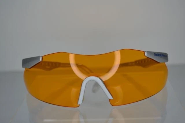 Smith & Wesson Amber Orange Shooting Glasses Z87 Safety Adjustable Temples