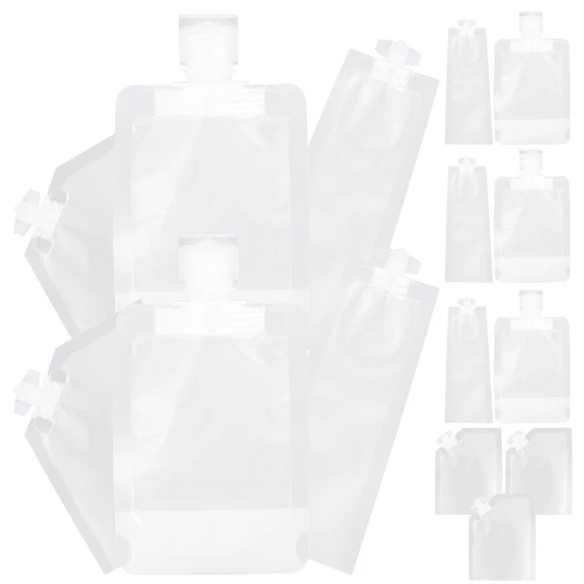 15 Pcs portable travel fluid bags Shampoo pouch Lotion Bag Portable Squeeze