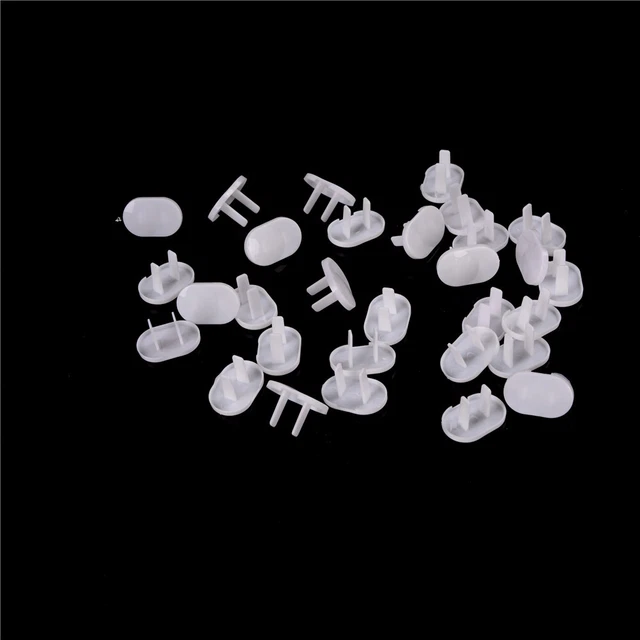 30 Pcs 2 Hole Power Socket Outlet Plug Protective Cover Baby Protector.82