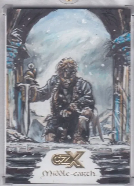 2022 Cryptozoic CZX Middle Earth LOTR Portrait Sketch Card 1/1 by Carl Braun