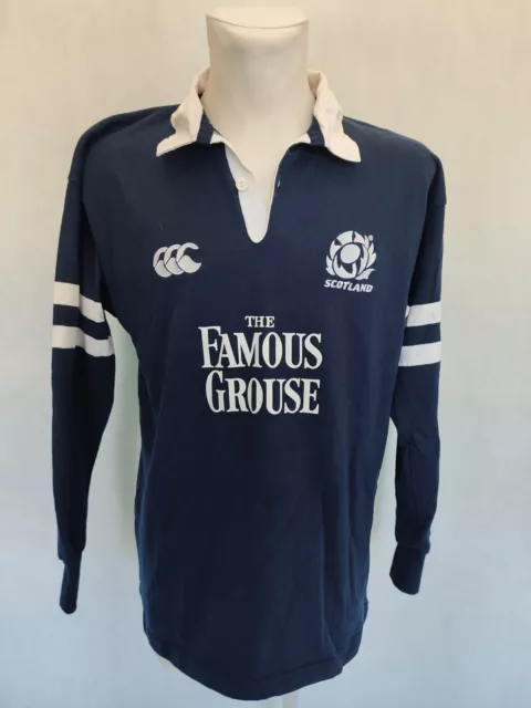 Scotland Canterbury CCC long sleeve rugby shirt jersey size L