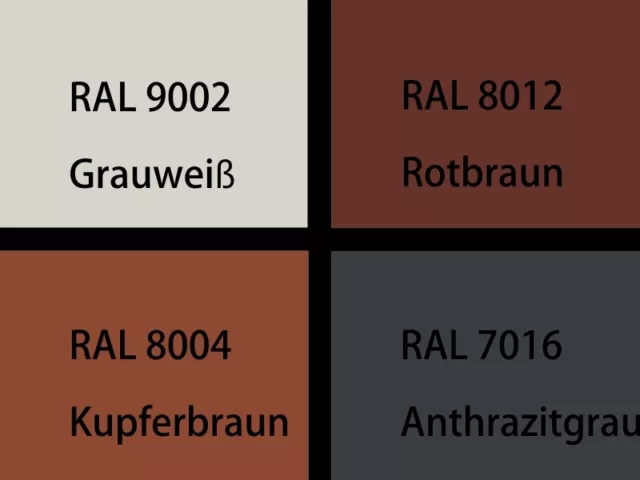 Kalotten Alu 26-50 RAL Trapezblech 20/1100 20/137 blank 8012 7016 8004 9006 2