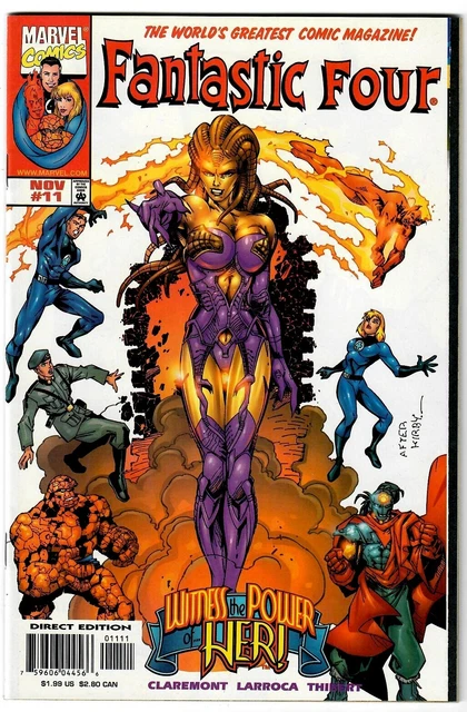 FANTASTIC FOUR #11 NOV 1998 1st APPEARANCE AYESHA HER GOTG MARVEL COMIC BOOK 1