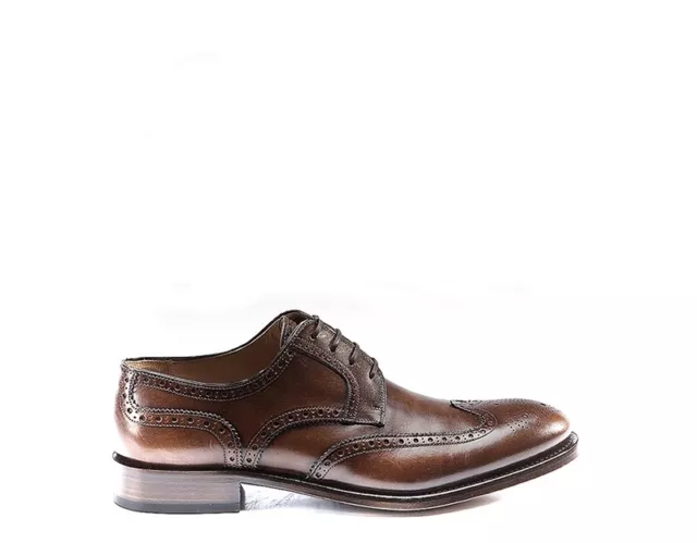 Zapatos MARIO BRUNI Hombre de Cordones Marrón Brogue, Piel Natural MAR39712 No